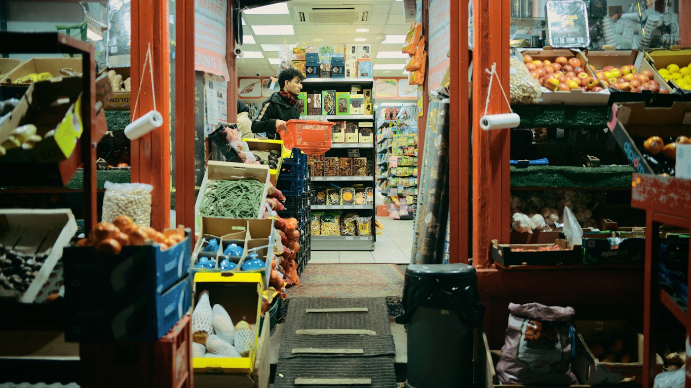 Independent greengrocer used as demonstration photography